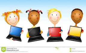 Image result for student learning with computers clipart