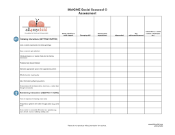 Easy Social Skills Checklist For Marking Progress Of 45 Individual Skills Social Skills Autism Social Skills Groups Social Skills
