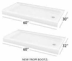 Their products have become recognized as having high quality they strive to deliver this. Two Affordable Porcelain Finish On Steel Shower Bases From Bootz Starting At 159 At Home Depot