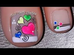 Uñas decoradas de los pies fáciles y bonitas. Diseno Pie Facil Con Corazones Diseno De Unas En Colores Neon Decoracion De Unas Corazones Unas Manos Y Pies Unas Decoradas Con Corazones Disenos De Unas Pies