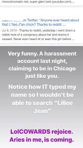 Reddit and twitter are removing comments so that proves people are lying. Val On Twitter Few Weeks Back I Tweeted If Anyone Knew About The Whole Lillee Jean Conspiracy I Saw On The Beauty Guru Subreddit Apparently She Her Mother Saw It And Are Talking Me Funny How I M A Coward For Censoring Your Name But You Have Me