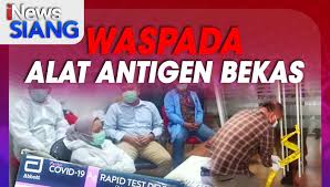 Pendaurulangan stik swab antigen bekas itu dilakukan di laboratorium kimia farma kota medan. Vmnxbx9kvzugfm