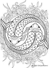 Online coloring > general > yin yang. Koi Ying Yang Coloring Page Mandala Coloring Pages Coloring Pages Coloring Book Pages
