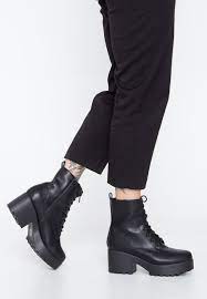 Koi Footwear - GIN Platform Military Black - Girl Shoes | IMPERICON US