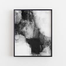 Black And White Abstract Wall Art Framed Black And White Contemporary Abstract Painting Print Modern Etsy Black And White Painting Framed Abstract Art Abstract Painting Print