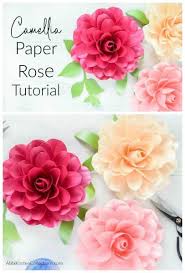 How to make easy paper rose, free template | hometalk. How To Make Small Paper Roses Camellia Rose Template Tutorial