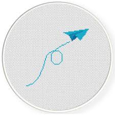 Cross stitch patterns by darling and whimsy. Paper Plane Cross Stitch Pattern Daily Cross Stitch