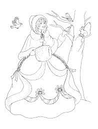 Free january coloring page printable. Coloring Page Princess In Winter