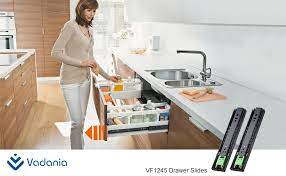 If you're having trouble fully extending your old the easiest way to install new drawer slides is to replace the old hardware with full ball bearing hardware. Vadania 22in Push To Open Drawer Slides Vf1245 Ball Bearing Side Mount 3 Fold Full Extension Heavy Duty 100lb Load Capacity Black 1 Pair Drawer Slides Amazon Canada