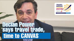 Declan Power Shannon Airport telling the travel trade to get canvasing