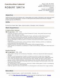 construction laborer resume samples