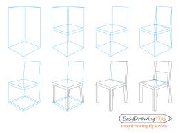 How to make veils and glows. How To Draw A Chair In Perspective Step By Step Easydrawingtips