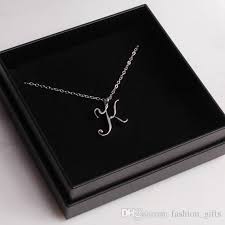 You may choose to go for a . Kaufen Sie 1 Stucke Minimalist Englisch Name Anfangliches Alphabet K Anhanger Halskette Winzige Brief Monogramm Charme Metall Fur Engagement Friend Frau Mutter Manner Familie Geschenke Schmuck Billig Schnelle Lieferung Und Qualitat