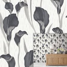 Check spelling or type a new query. Crown Cala Lily Ebony Grey Luxury Textured Wallpaper Buy Online In Andorra At Andorra Desertcart Com Productid 49201902