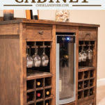 Pine wood is the cheapest and easiest to work with but if you want a sturdier wine caddy, go with oak. Wine Cooler Cabinet Chisel Fork