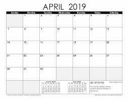 April 2019 Calendar Pdf Monthly Calendar Printable Printable Calendar July Free Printable Calendar Templates