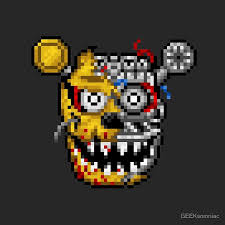 I Am Still Here Five Nights At Freddy S 3 Pixel Art Throw Pillow By Geeksomniac Pixel Art Pokemon Cross Stitch Patterns Pixel Art Pattern