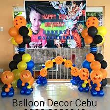 Dragon Ball Z Dragonballz Balloons Balloon Balloondecor Decoration Package Birthday Birthdayboy Party Partyt Goku Birthday Dragon Party Ball Birthday