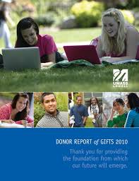 DONOR REPORT of GIFTS 2010 Thank you for