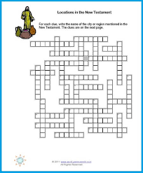 Word and logic puzzles are a wonderful way to engage the mind on lazy sunday mornings, and they're also useful educational tools for children. Printable Bible Crossword Puzzle New Testament Fun