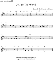 Joy To The World Free Christmas Alto Saxophone Sheet Music Notes Violin Sheet Music Sheet Music Saxophone Sheet Music