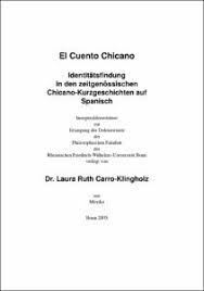 Hace unos años leí el libro la ley del espejo. El Cuento Chicano Identitatsfindung In Den Zeitgenossischen Chicano Kurzgeschichten Auf Spanisch