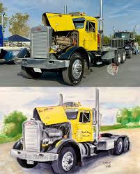 Image result for Contractors Yellow 1964 Truck