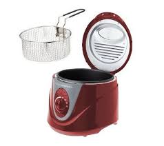 Cook S Essentials 1 5 Qt Nonstick Deep Fryer Red Deep Fryer Soft Serve Ice Cream Machine Nonstick