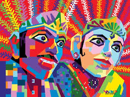 Ondel Ondel Google Search Lukisan Kaca Seni Ilustrasi