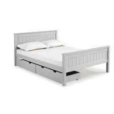 Walnut wood twin bed frame w/storage drawers headboard platform bed storage @97k. Alaterre Furniture Harmony Dove Gray Full Platform Bed With Storage Ajho2080s On Lowe S Accuweather Shop