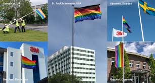 Introduced on december 5, 1998, the bisexual pride flag was designed by michael page to represent and increase visibility of bisexuals in the lgbt community and society as a whole. 3m Company Raising The Flag For Lgbtqia Equality