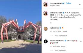 Kim kardashian west shares birthday photos from private island. Kim Kardashian West Transforms Her Home Into Terrifying Spider For Halloween People Tulsaworld Com