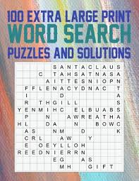 Each crossword puzzle pdf file includes a puzzle grid, one or two definitions pages, and a solution page. 100 Extra Large Print Word Search Puzzles And Solutions The Best Easy To Read Word Puzzles With Fun Themes By S Rafi Creation