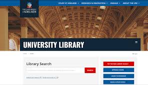 University Of Adelaide University Of Adelaide Library University University