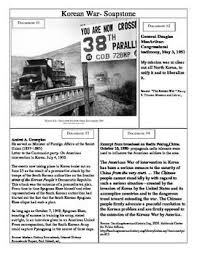 Cold War The Korean War Soapstone Primary Source Analysis Worksheet Korean War Social Studies Middle School Social Studies Education