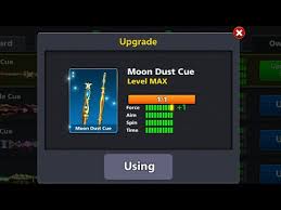 Unofficial made by fan of this game. Moon Dust Cue Level Max Done 8 Ball Pool Youtube