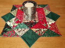 Christmas Table Topper Star Table Topper Quilted Table Runner Christmas Table Toppers Stars Table Topper Holiday Table Decorations