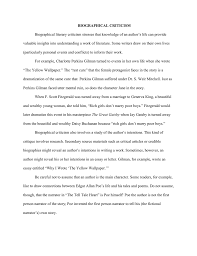 Looking at critique essay examples might be a good way to get started, but they will not necessarily serve as models for your paper, since the focus of you need to pay attention to such elements as the plot and techniques used by moviemakers to tell the story. Biographical Criticism 1 Doc