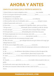 Antes Y Ahora Teaching Spanish Learning Spanish Spanish Worksheets