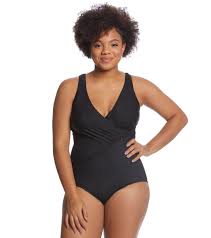 Miraclesuit Plus Size Solids Oceanus One Piece Swimsuit