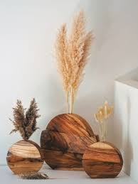 Etsy has released its annual list of top home decor trends on the site. Wooden Vase Handcafted Decor Timber Decor Home Decor Etsy Vase Design Wooden Vase Wood Gifts Diy