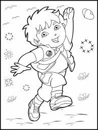 If you like dora coloring sheets this is where you will find the most beautiful ones Go Diego Go Coloring Pages 37