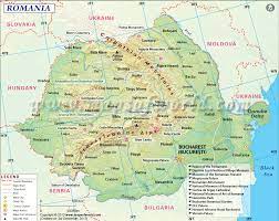 The historical region of transylvania is shown in blue. Romania Map