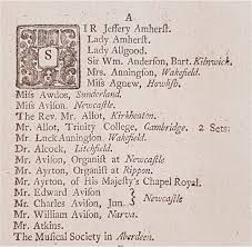 Avison and his Subscribers: Musical Networking in Eighteenth-Century  Britain