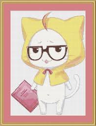 Anime Cross Stitch Pattern Cat Cross Stitch Love Nikki Cross Stitch Momo Cross Stitch Kawaii Cross Stitch Cute Cross Stitch Counted With Images Cat Cross Stitch Pattern Kawaii Cross Stitch