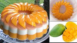 Resep Puding Mangga 3 Lapis Mango Pudding Youtube Mango Pudding Jelly Desserts Mango Pudding Recipe