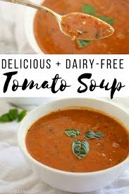 Vegan Tomato Soup Recipe Enjoy This Gluten Free Dairy Free Whole 30 And Healthy Tomato Soup Rec Dairy Free Tomato Soup Healthy Soup Recipes Vegan Tomato Soup