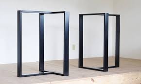 Metal table legs and bases custom metal works by balasagun on etsy. T Frame 3x1 Rectangle Tube Base Black Powder Coated Etsy Steel Dining Table Legs Dining Table Legs Table Legs