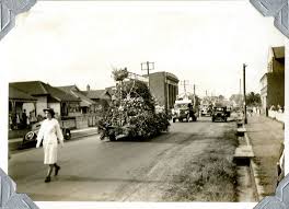 Parade Down Hanbury Street Mayfield C 1940s Australian Road Trip Newcastle Town Newcastle Nsw