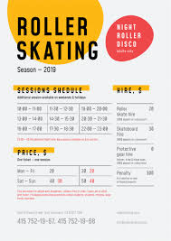 Schedule Sessions Poster Template Poster Flyer Roller Icerink Rink Shapes Typography Class Poster Design Schedule Design Layout Event Schedule Design